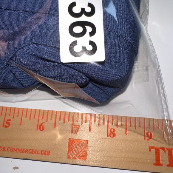 Vince Camuto Twist Knot Jersey Dress 10 Navy Blue Lined Ruched Back NWT! - Picture 14 of 16